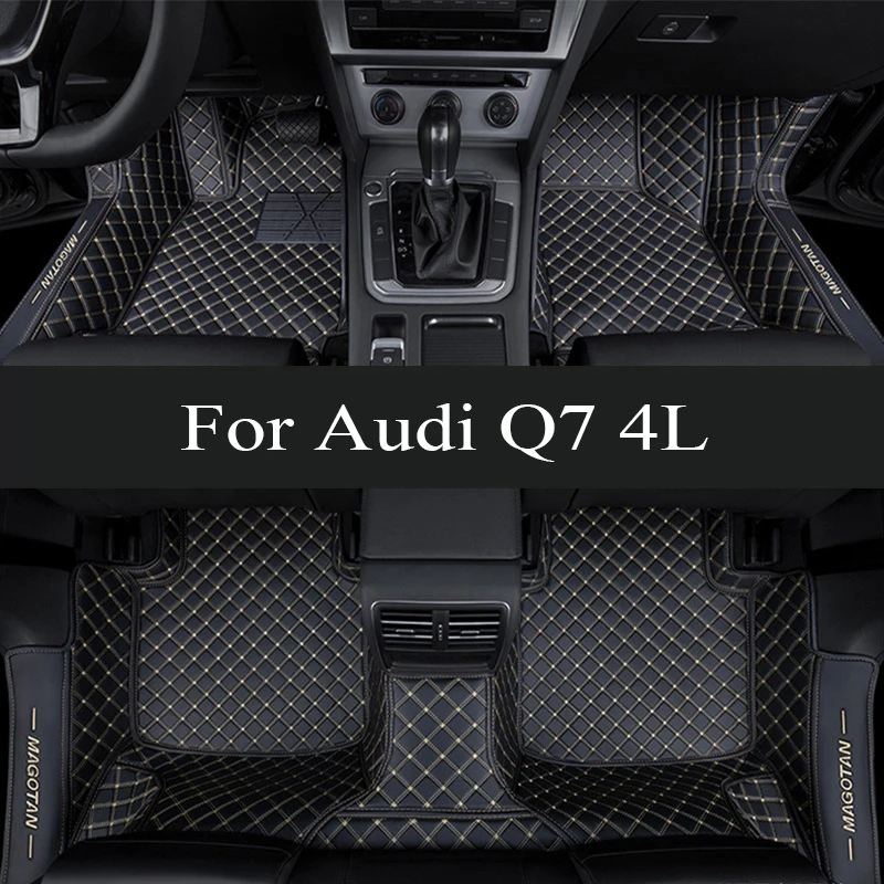 

Car Floor Mats For Audi Q7 4L MK1 2005~2015 Luxury Leather Rug Anti Dirt Carpet Durable Auto Mat Set Car Interior trunk mat