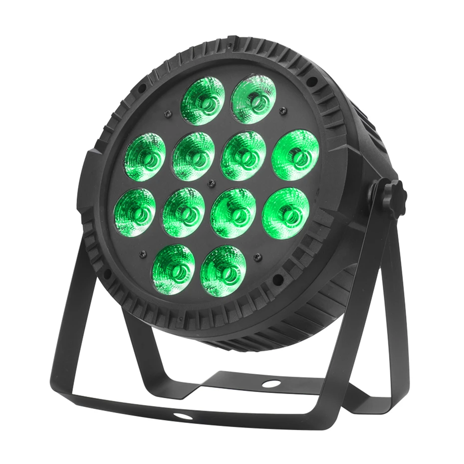 ALIEN 12 LED Par DMX 512 RGBW 4IN1 DJ Disco Party Stage Lighting Effect Bar Holiday Christmas Theater Wedding Wall Wash Lamp