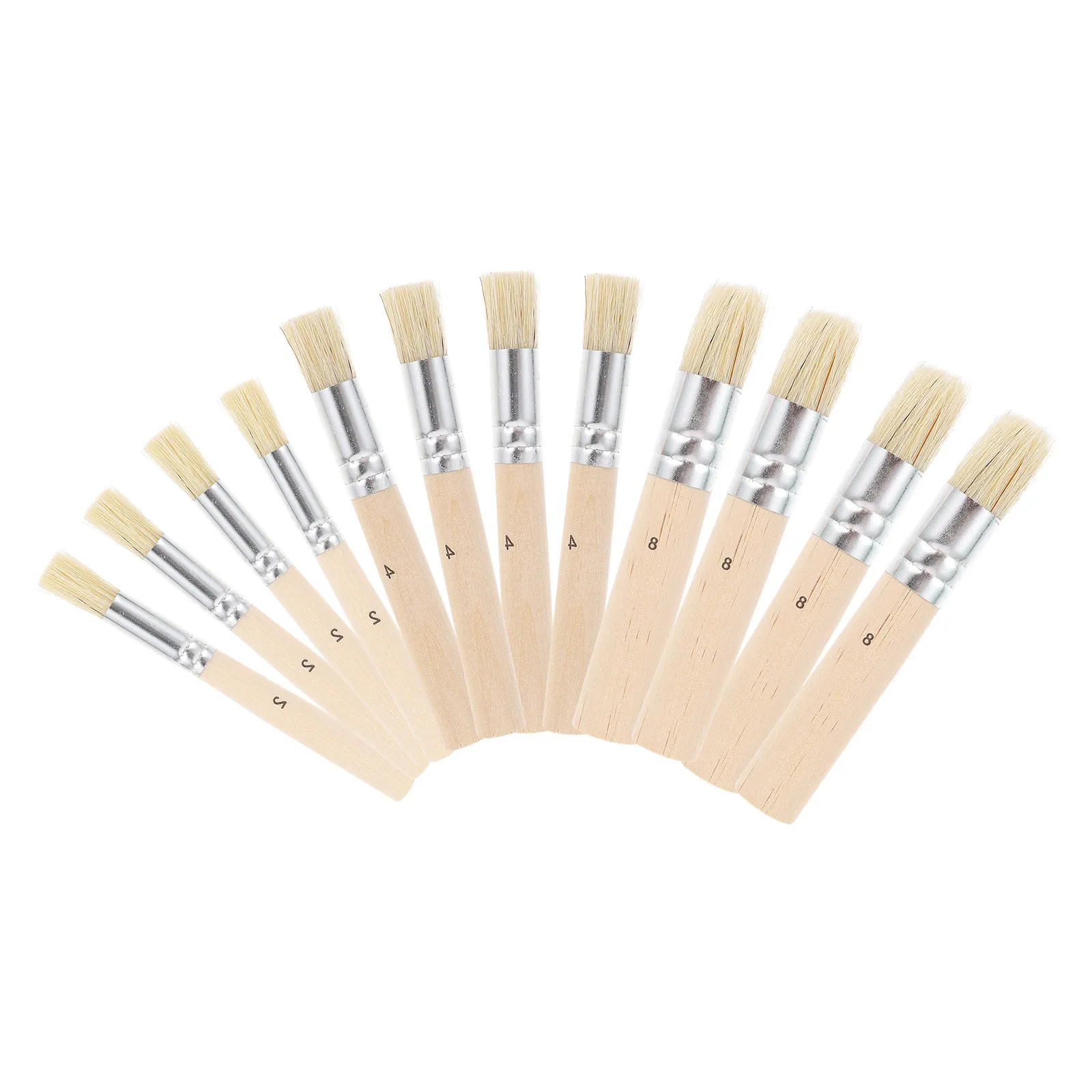 4 Sets12pcs Art Supplies Brushes Craft Beige for Beginners Watercolor Painting Artist