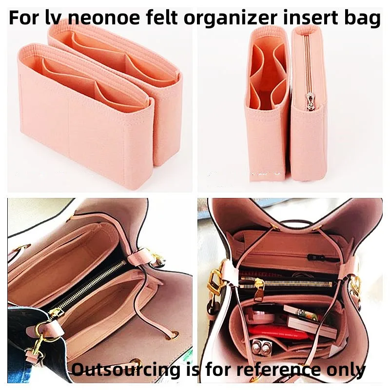 Fits For Neo noe Insert Bags Organizer Makeup Handbag Open Organizer Travel Inner Purse Portable Cosmetic base shaper for neonoe