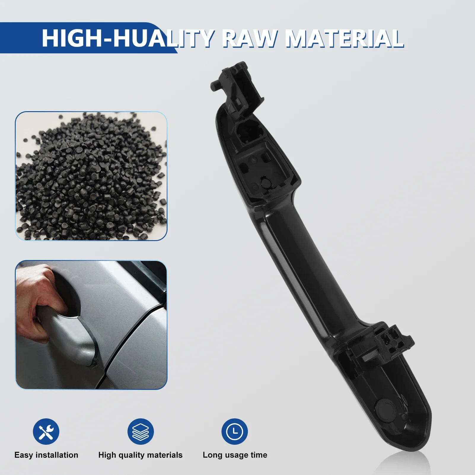 

Rear Left Driver/Right Passenger Side Exterior Door Handle FOR Toyota Rav4 2017-2023 RAV4 Prime 2021-2024 Highlander 2020-2024