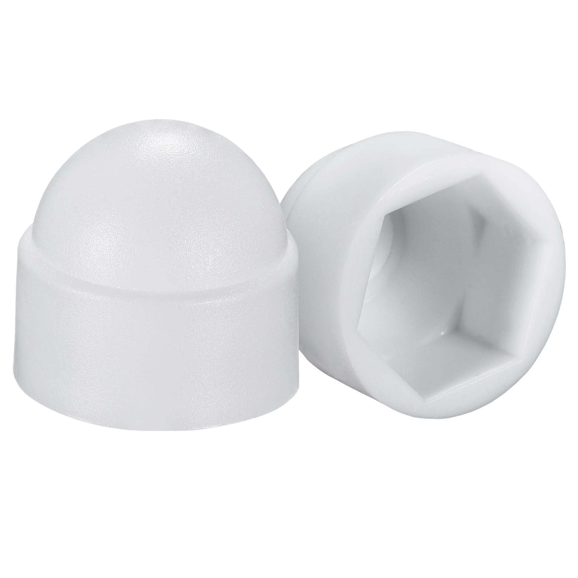 

Uxcell Plastic Dome Bolt Nut Protection Cap M10 / 17mm Hex Screw Cover White 50 Pcs for Protection Bolts And Nuts