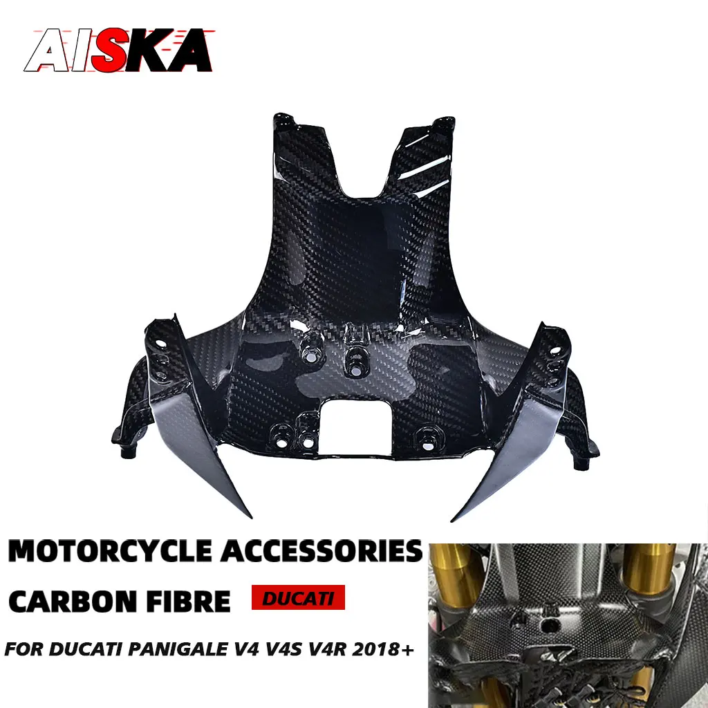 Motorcycle Accessories Carbon Fiber Front Headlight Holder for Ducati Panigale V4 V4S V4R 2018- 2024 Upper Lamp Bracket Cowling