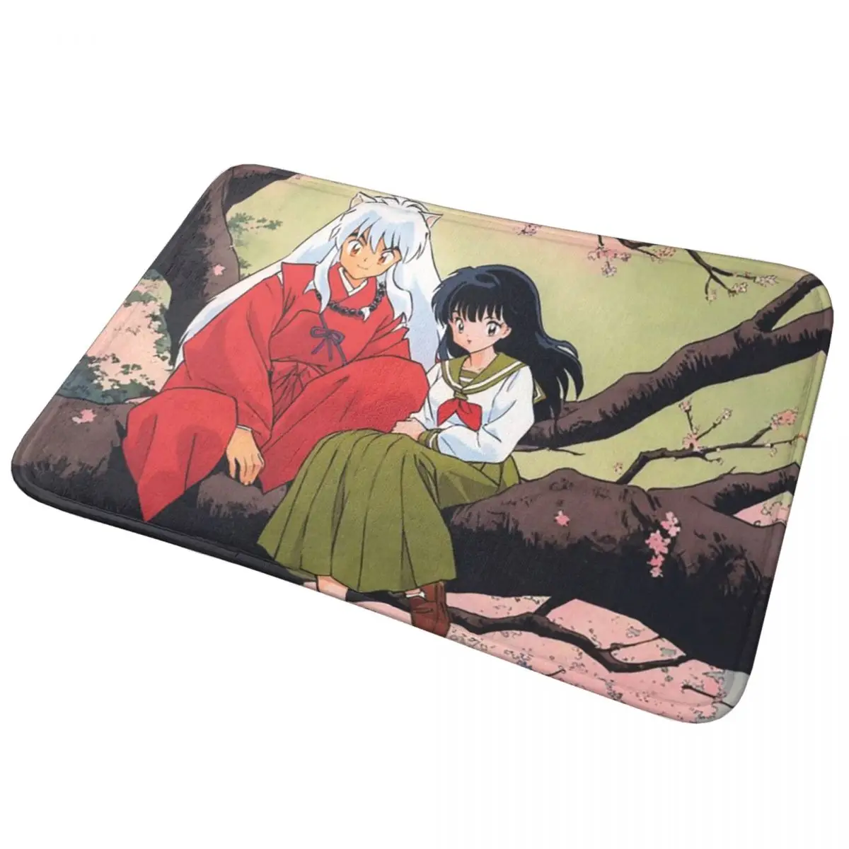 Felpudo antideslizante de Manga Kimono Inuyasha Sesshomaru, alfombra antidesgaste para entrada de cocina, hogar, balcón, alfombrillas