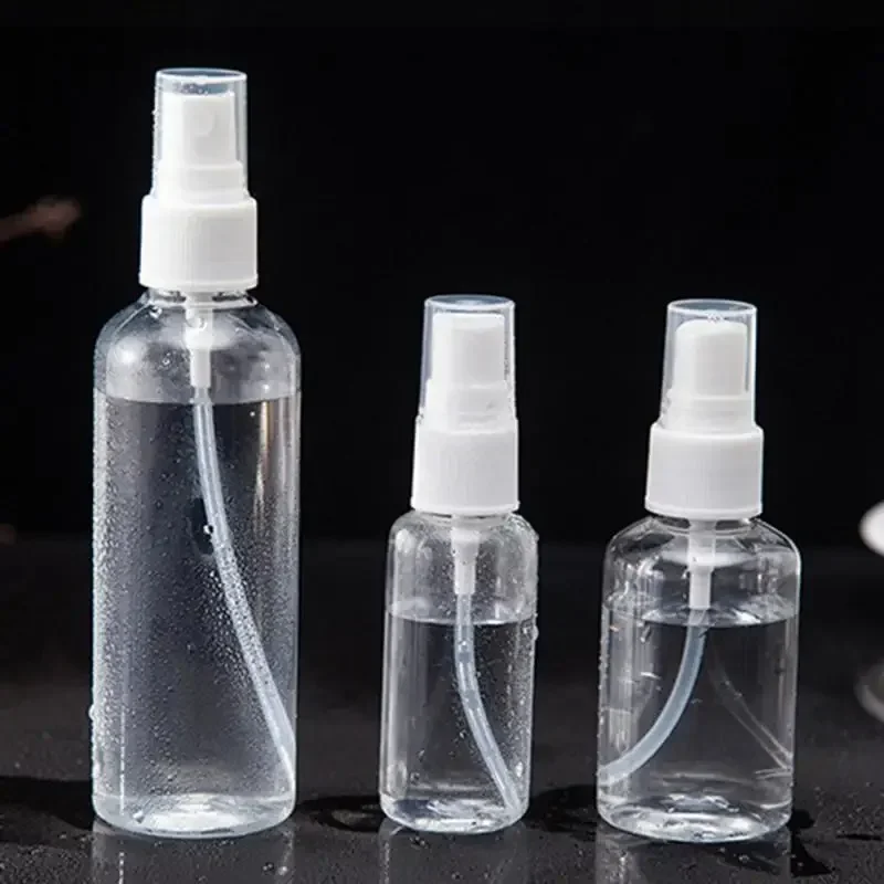 30/50/100ml Refillable Bottles Transparent Plastic Perfume Atomizer Mini Empty Spray Bottles Portable Travel Accessories