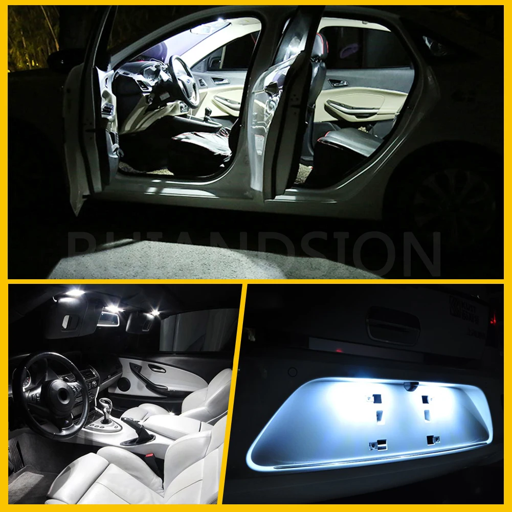 Ruiandsion 1PCS C5W C10W LED Bulb CANBUS Festoon 28/29MM 3030SMD Car Interior Light Dome Reading Lamp White 12V Non-polarity