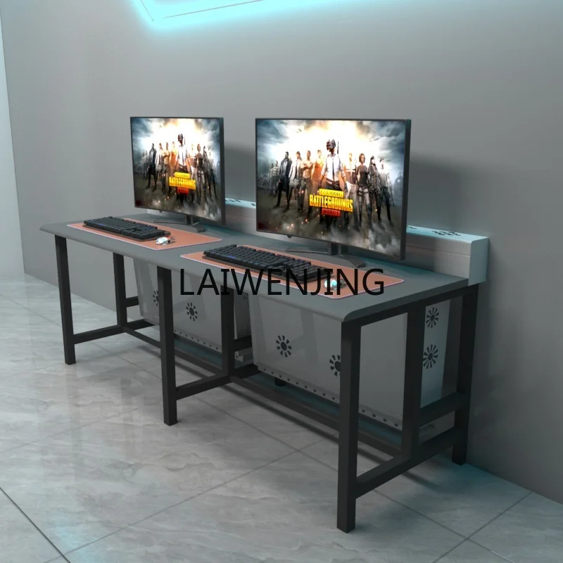

HLZ air-cooled desktop integrated with lock anti-theft chassis heat dissipation lower air duct computer table