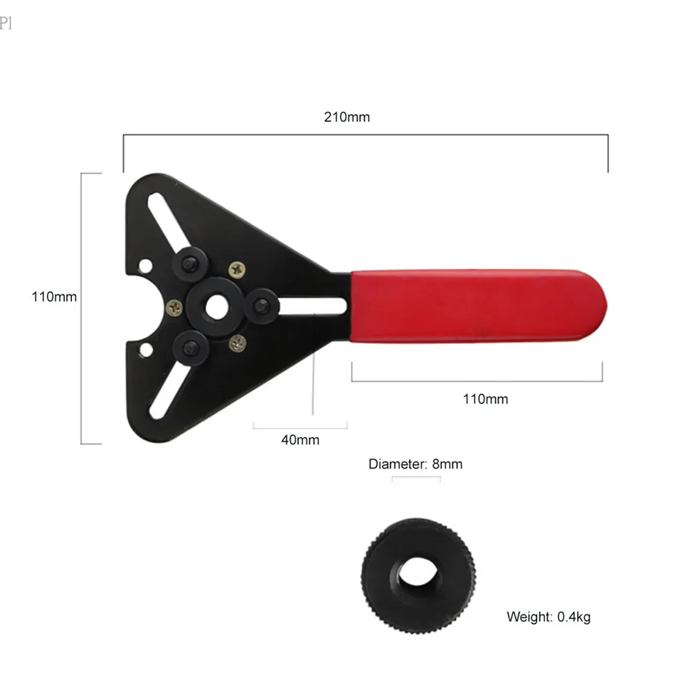 Air-Conditioning Repair Dual Tool Wrench A/C Compressor Clutch Remover Hand Tools Kit Hub Puller Holding Tool Car Accessories