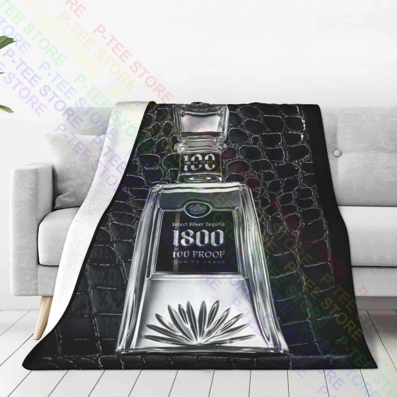 1800 100 Proof Tequila Select Silver Agave Blanket Winter On Couch Super Soft Skin Friendly For Sofa Bedroom