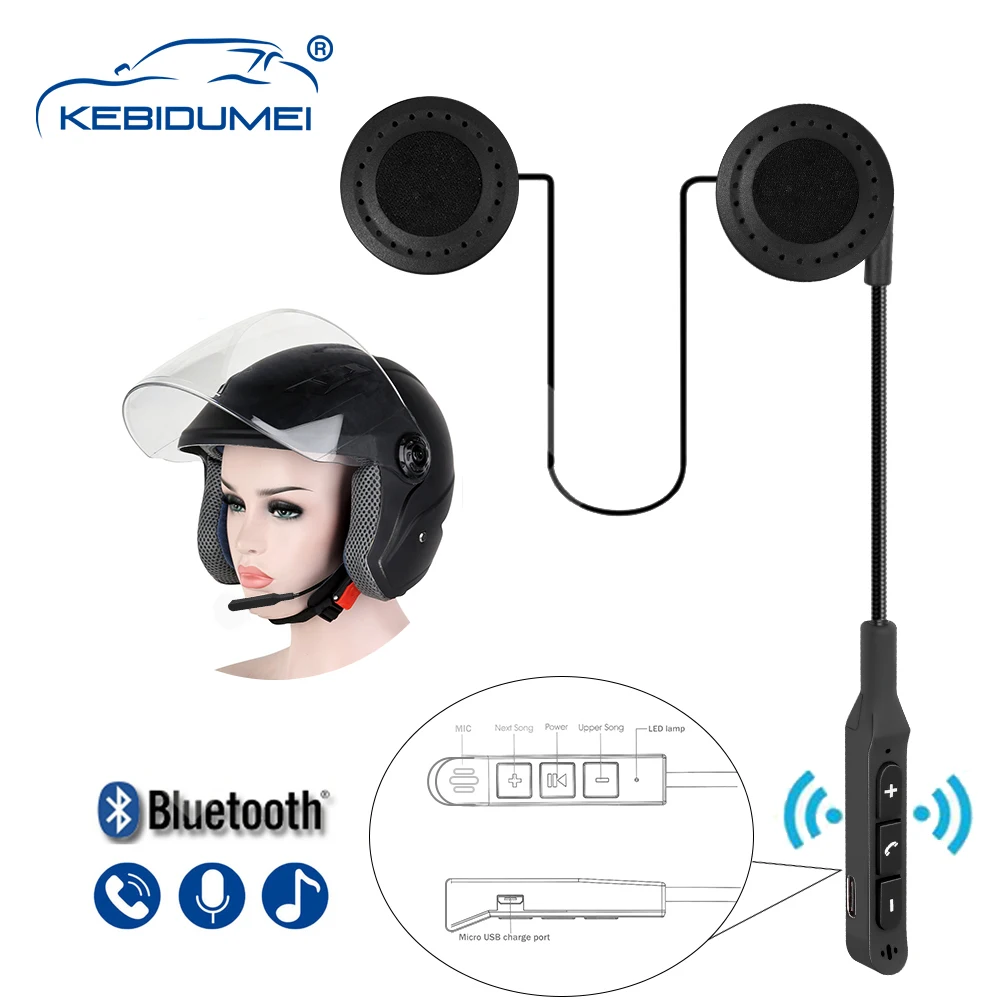 

BT19 Moto Helmet Headset Bluetooth V5.0 Motorcycle Wireless Stereo Earphone Speaker Support Handsfree Mic Voice Control