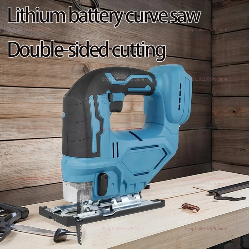 Cordless Electric Curved Jig Saw for Carpentry Versatile Power Tool with 18V Battery Compatibility Portable Handheld for Wood