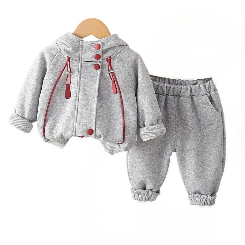 New Spring Autumn Baby Clothes Suit Children Boys Hooded Jacket Pants 2Pcs/Sets Fashion Infant Girls Clothing Kids Tracksuits