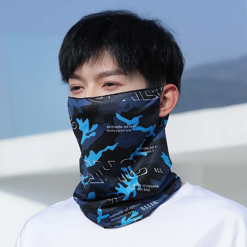 Multi-purpose Turban Riding Scarf Cycling Bandana Men Women Neck Cover Sunscreen Ice Silk Outdoor Fishing Hiking Headwear Mask