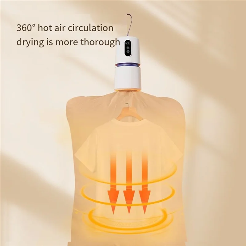 ABYS-Portable Mini Travel Clothes Dryer Machine Small Compact Foldable Electric Drying Machine For Baby Clothes & Underwear