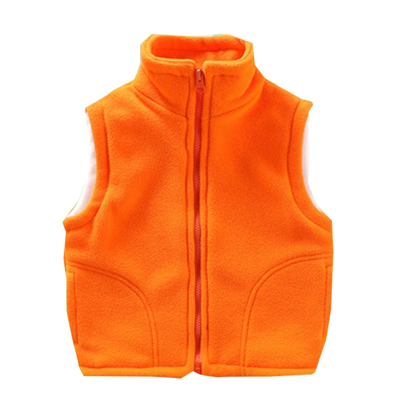 Children\'s Vest for Boy Teenager Outerwear Waistcoats Sleeveless Jackets Girl Polar Fleece Baby Kids Vest Warm Winter Clothes