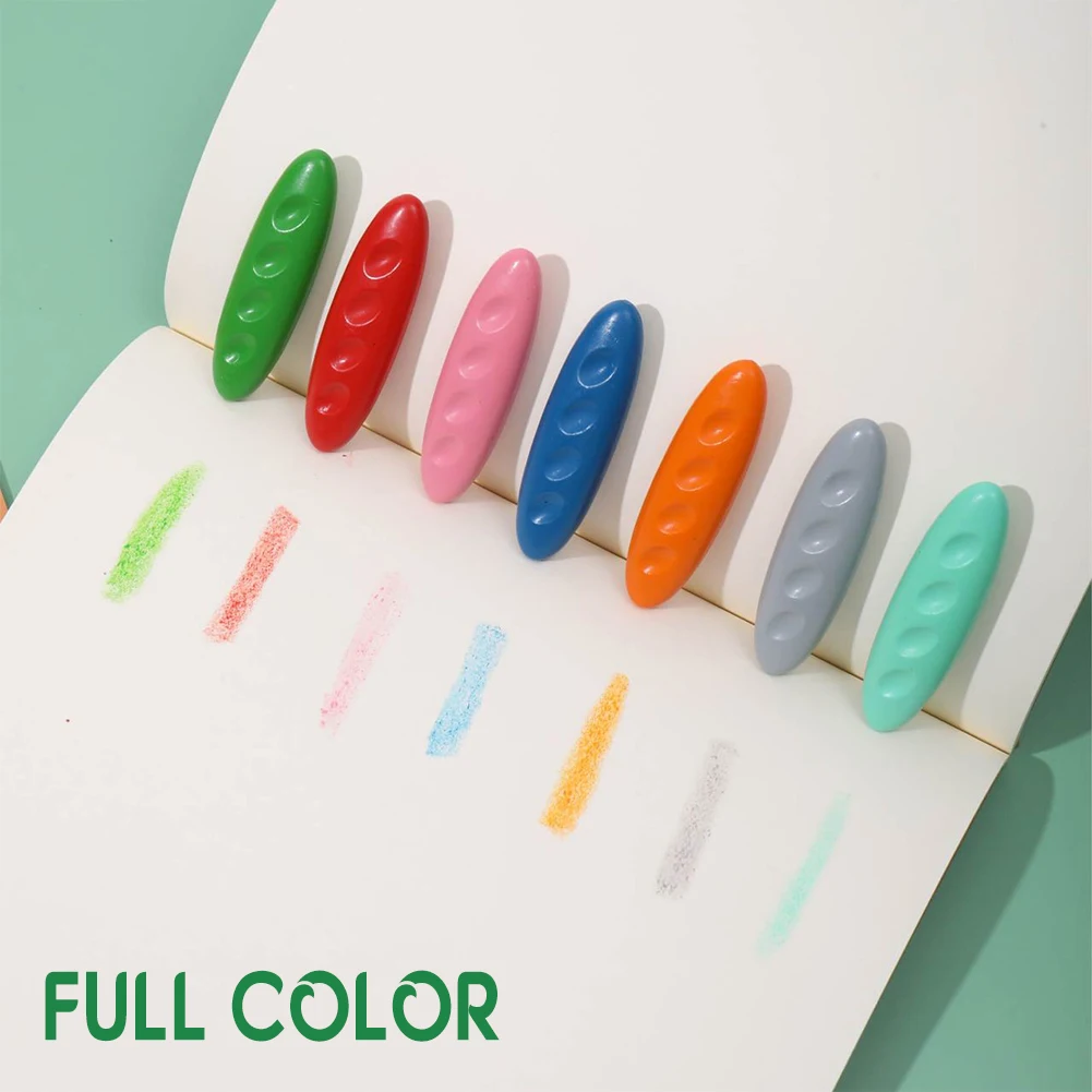 Multicolor Crayons Set with Peanut-Shaped Easy Coloring Paint Pencils Kits for Boys Girls