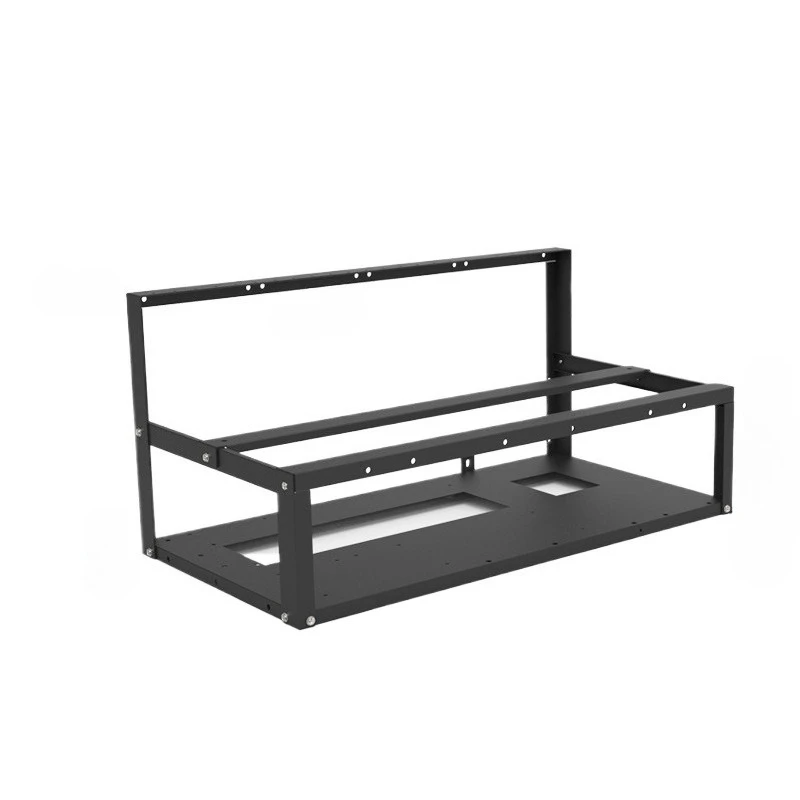 A-ONEBOX Aluminum 6 GPU Open Air Mining Frame Rack Support ATX Motherboard Server