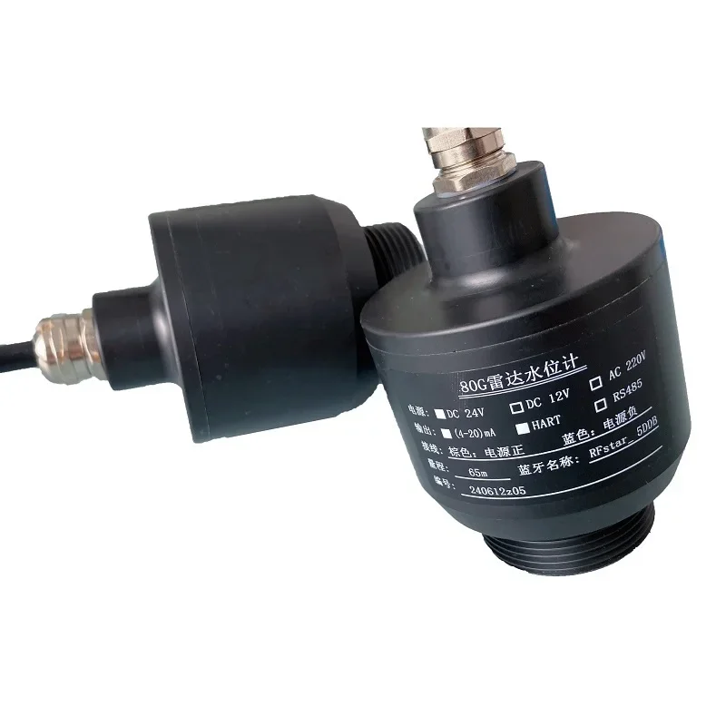 80GHz Radar Level Sensor with Millimeter Wave Technology, 4-20mA and RS485 Water Radar Level Sensor Transmitter Measurement
