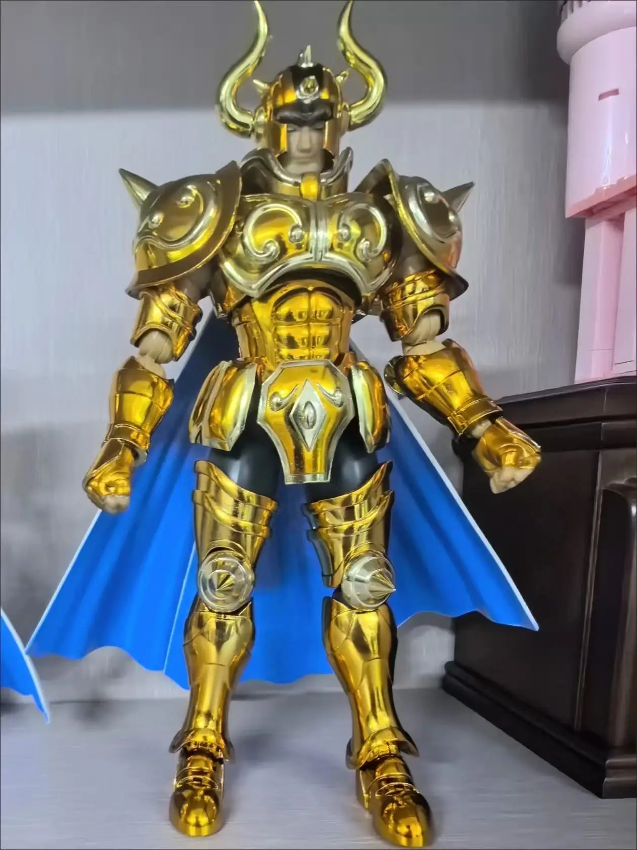 CS Saint Seiya Mito Pano EX Taurus Aldebaran 24K Ouro Cavaleiros do Zodíaco Anime Armadura de Metal PVC Figura de Ação Modelo Em Estoque
