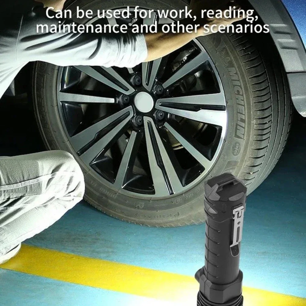 Powerful LED Flashlight Type-c Rechargeable Zoom Portab Torch Outdoor Waterproof Camping Fishing Emergency Lanterns Handlight