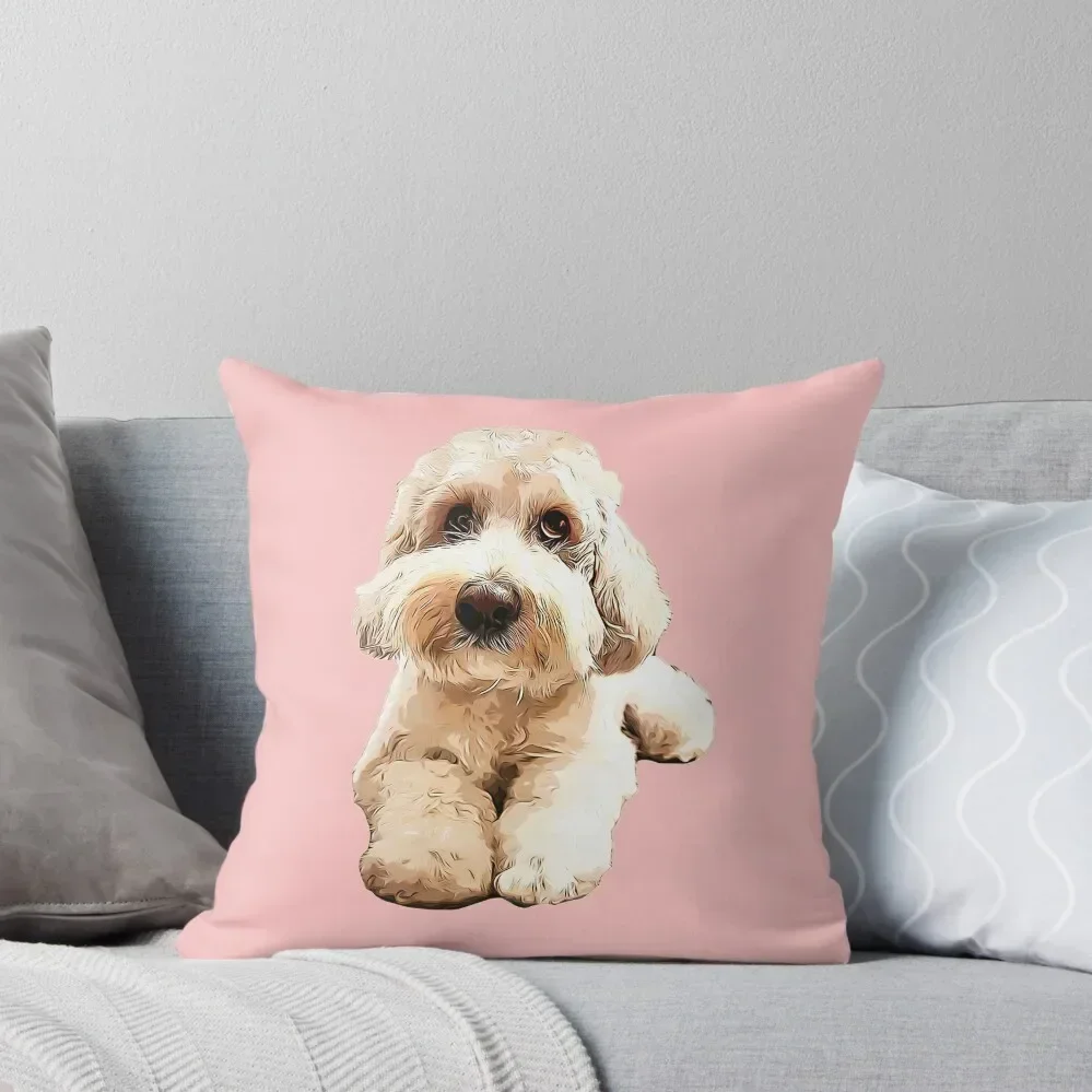 

Cockapoo Cockerpoo Spoodle Golden Throw Pillow Room decorating items Luxury Cushion Cover Sofa Decorative Covers pillow