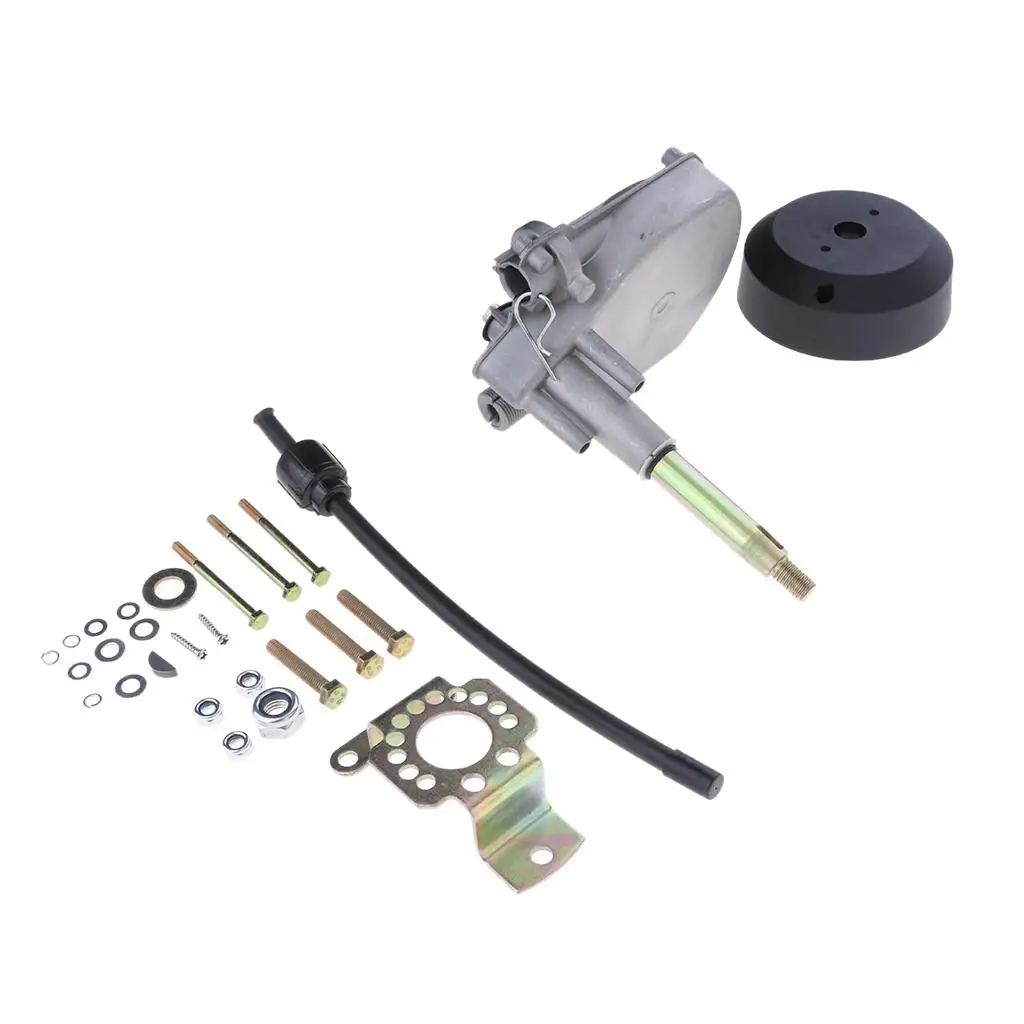 Boat Engine Steering Gear System Heavy Duty Zinc Alloy Rotary Steering Kit Marine Hardware for Outboard Propeller Motor