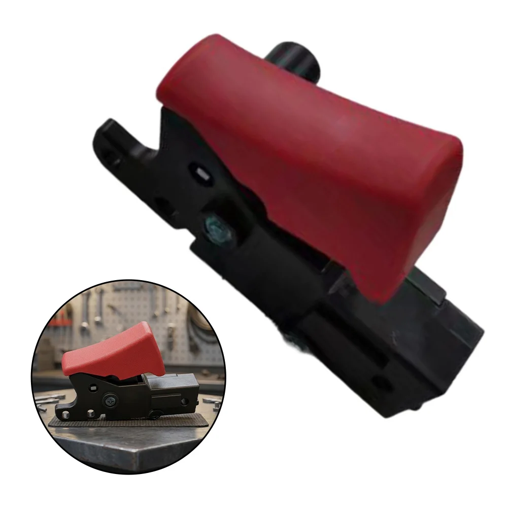 1609B03606 Cutting Machine Switch For GCO200 14-24 P'ower Tool Replacement Part B'lack Red Plastic On O'ff Button Accessory