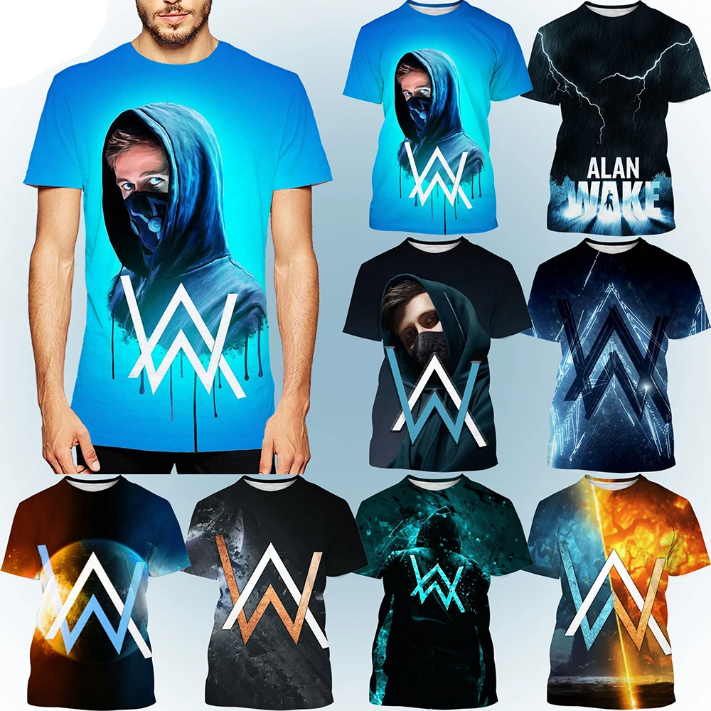 Sommer mode Musik produzent kreative 3D-Druck Design Hip-Hop trend ige coole T-Shirt