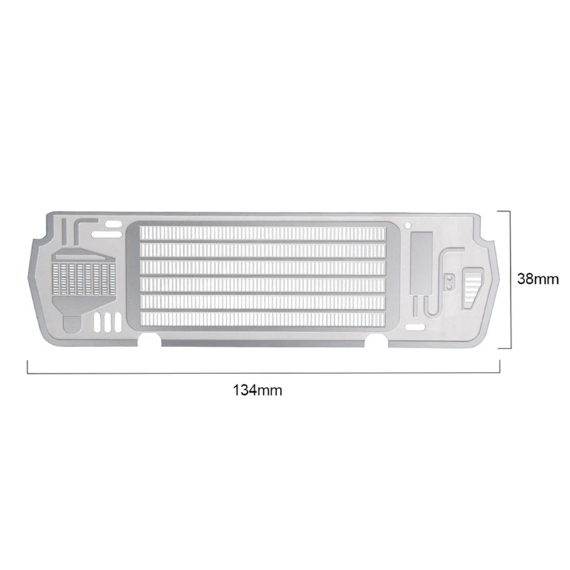 Metal Steel Radiator Air Intake Grill Plate For Traxxas TRX-4 TRX4 BRONCO 1/10 RC Crawler Car Upgrade Parts Accessories