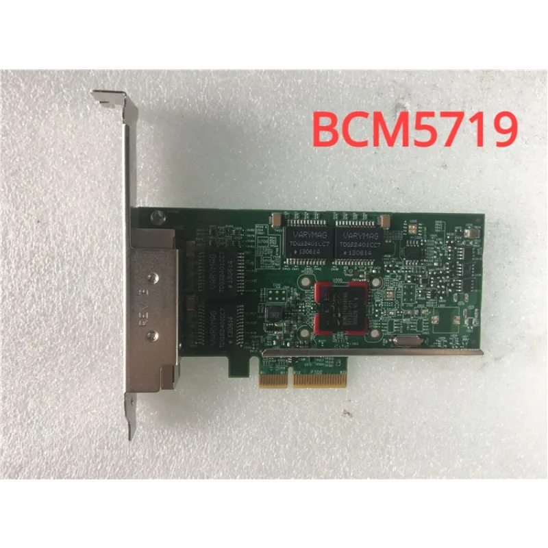 Для компьютера, компьютера, 4 порта, сетевая карта IBM5899 Broadcom BCM5719, б/у, новинка 90%