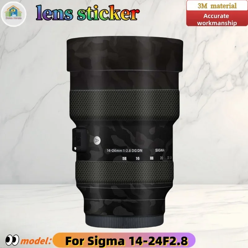 

1424F2.8 For Sigma 14-24 F2.8 Camera lens sticker, DIY skin, Precision tailoring wear-resistant protective film