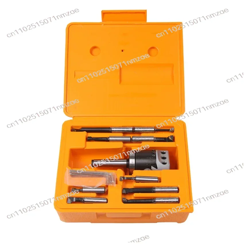 NEW MT3 M12 Arbor F1 -12 50mm boring head and 9pcs 12mm boring bars, boring head set