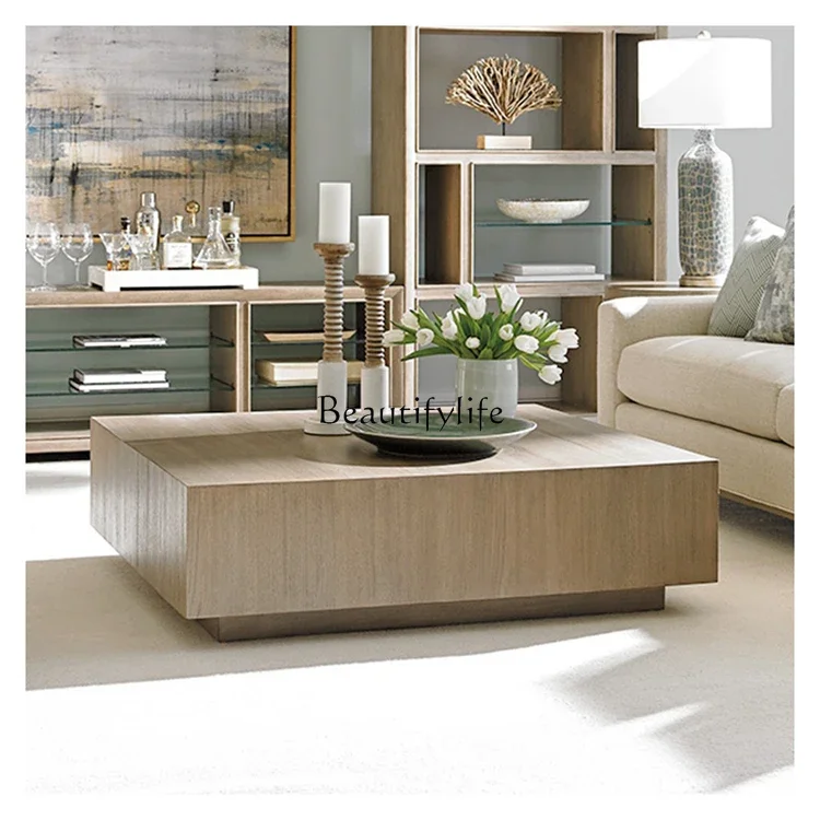 

yj 5 Coffee Table Modern Simple and Light Luxury Nordic Post-Modern Square