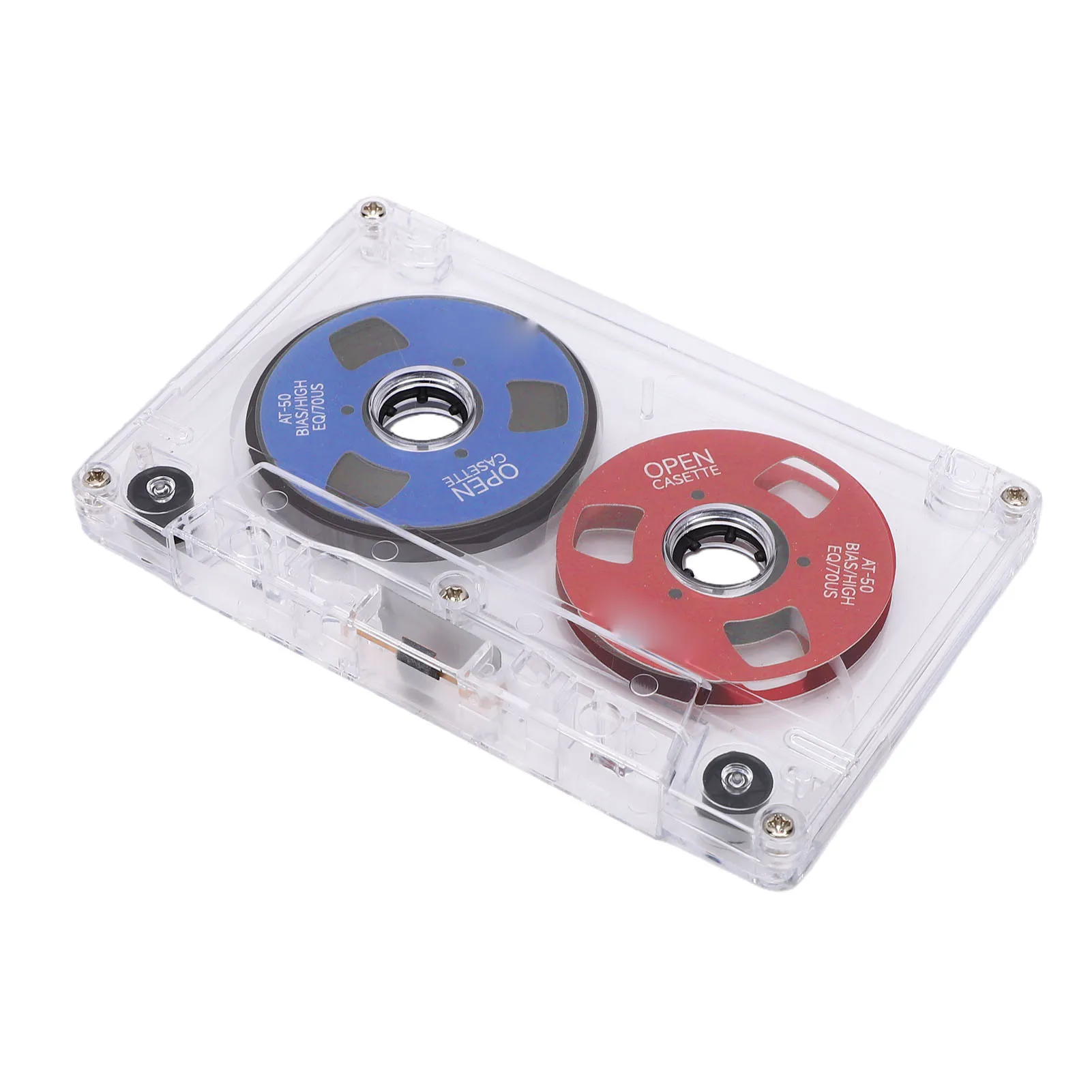 

Blank Audio Cassette Tape 50 Minutes Recording Double Sided Metal Normal Bias Reel to Reel Cassette Tape for Cassette Player