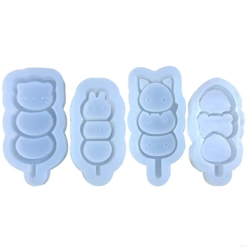 

R9JE Clear Cartoon Silicone Molds Resin Casting Shaker Mold Resin Epoxy Molds for DIY Crafts Pendant Jewelry Making