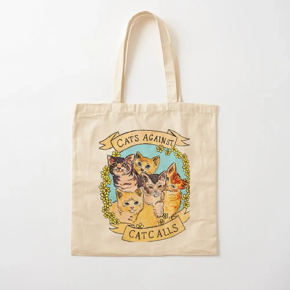 

Cats Against Cat Calls V2 Tote Bag Cloth bag Canvas bag tote screen custom bags Canvas Tote