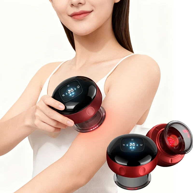 Multifunctional Cupping Scraping Massager, Pressure Release Safety Valve, Compact for Home Daily Massage