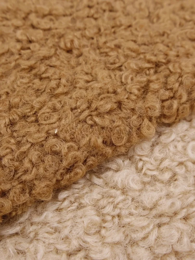 

Drape Thickened Elastic Knitted Wool Fabric for Winter Coat Cloak Winter Soft Cloth Diy By The Meter Sewing Material Wholesale