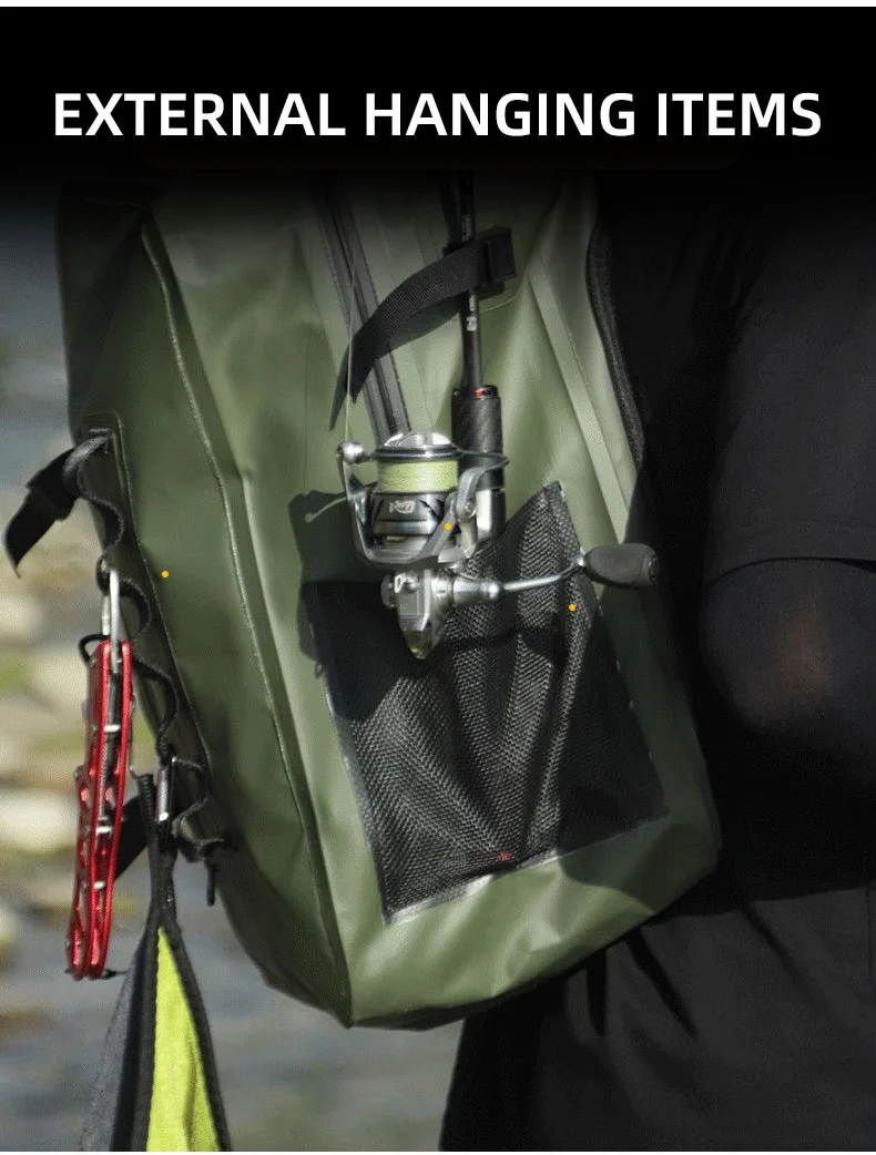 Angeln Rucksack Outdoor Angelgerät Lagerung Tasche Locken Rucksack Multifunktionale Sport Camping Bergsteigen Angeln Rucksack – Detail 8