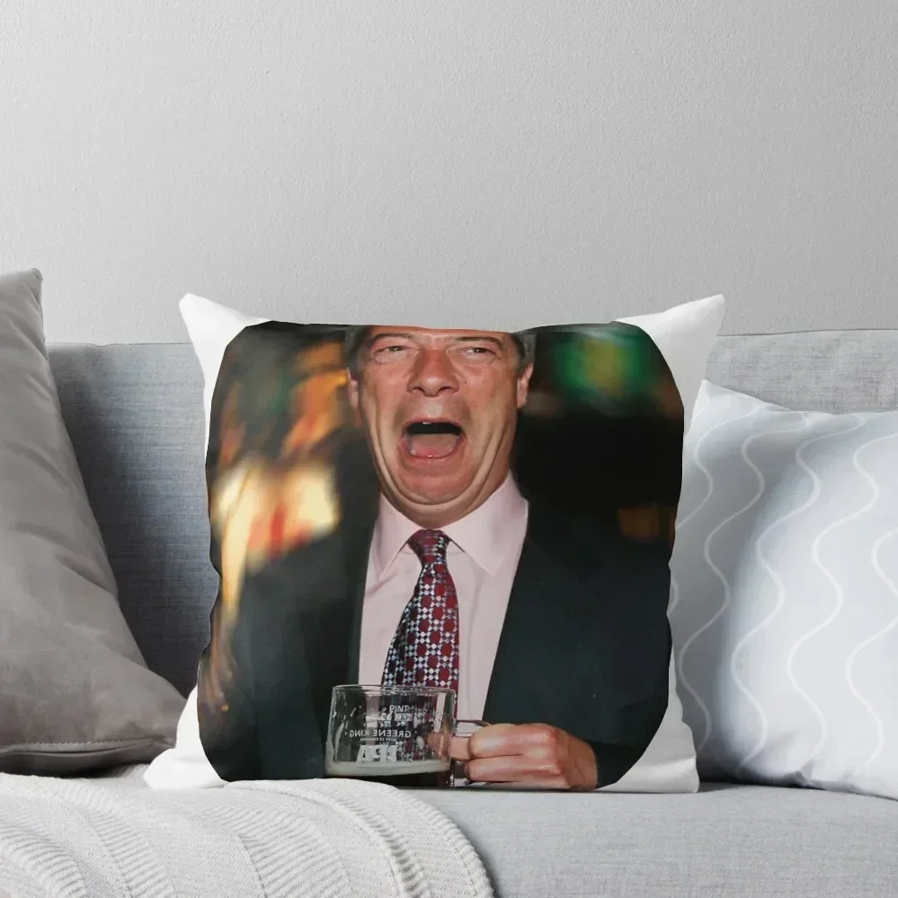 Nigel Farage Throw Pillow ornamental pillows christmas supplies Pillowcases Cushion Covers Sofa Elastic Cover For Sofa pillow