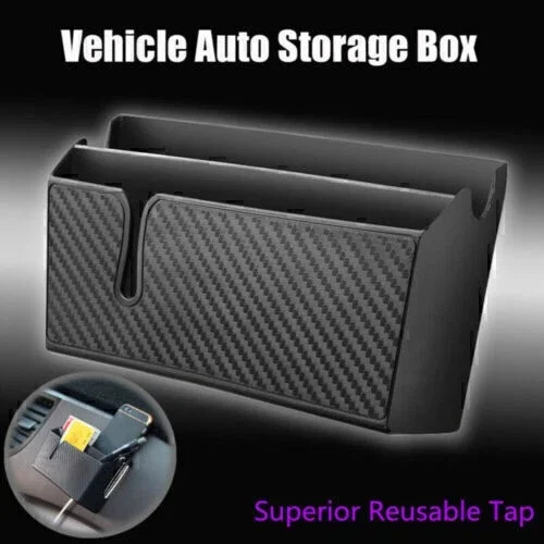 

1Pcs Car Interior Phone Organizer Storage Bag Plastic Box Holder Universal Black Automobiles Accessories