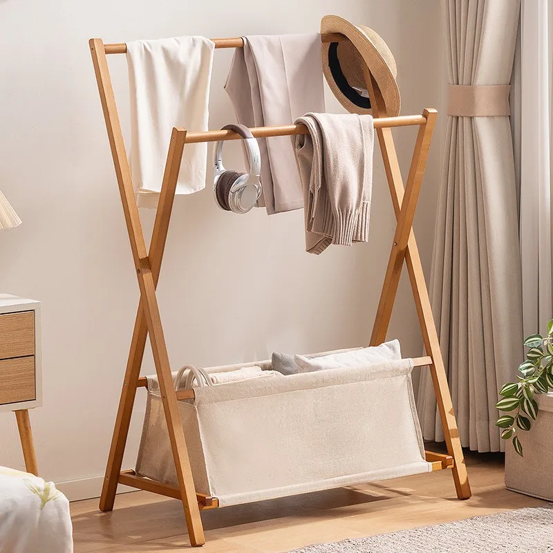 Praktischer Kleiderständer, bodenstehender Kleiderhaken, Haushaltskleiderhaken, einfacher Schlafzimmer-Multifunktionsständer, einfacher Trockenständer