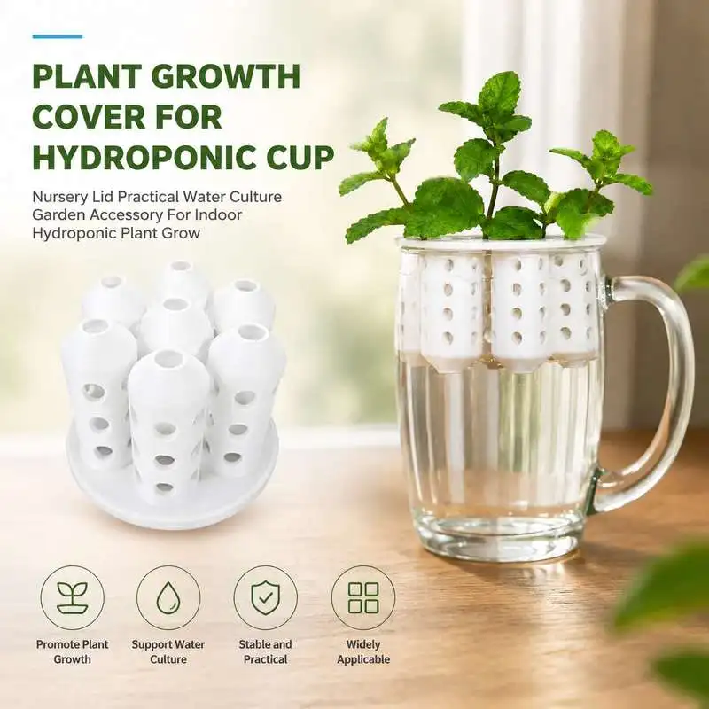 Plant Growth Cover For Hydroponic Cup Nursery Lid Practical Water Culture Garden Accessory For Indoor Hydroponic Plant Grow