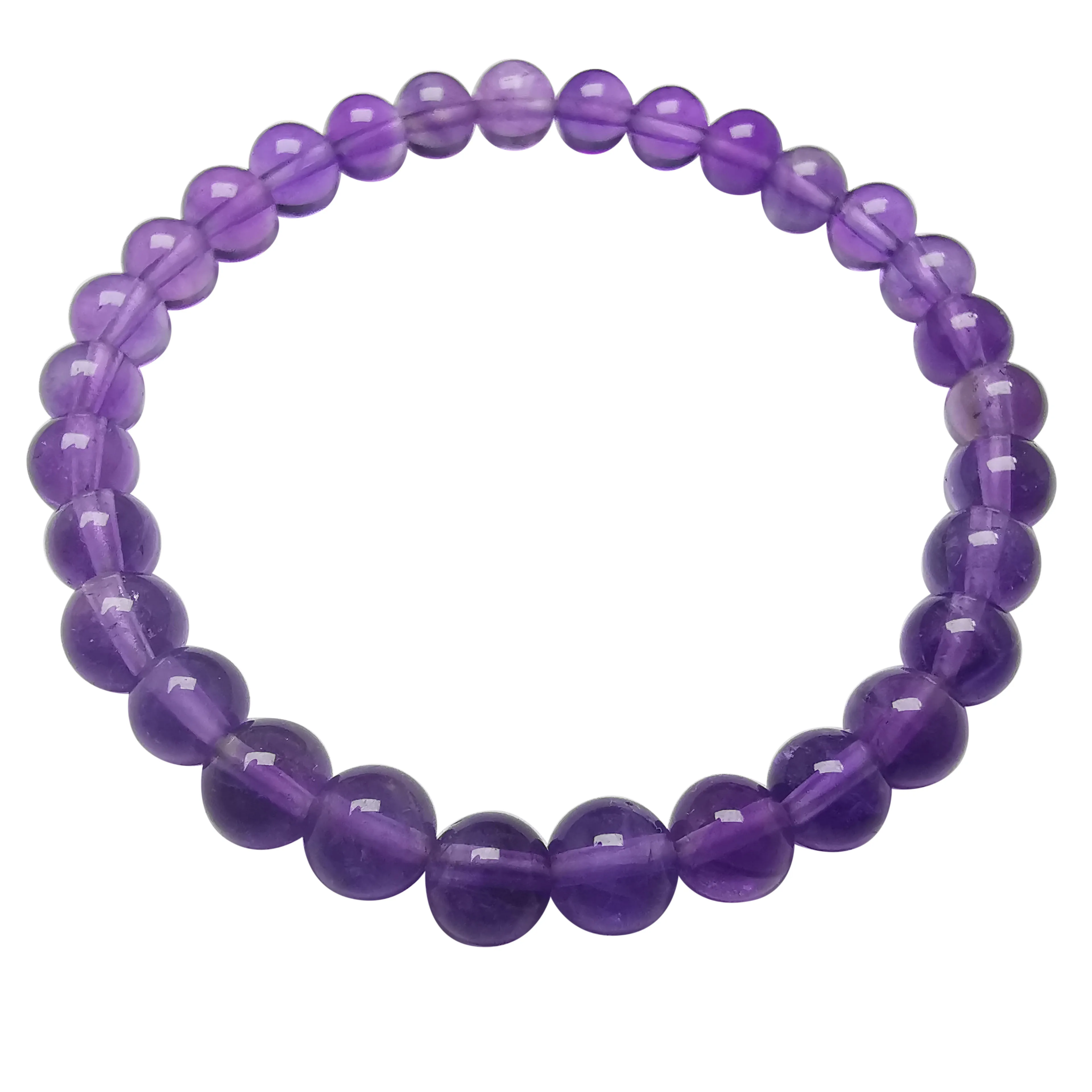 

Uruguay Amethyst Bead Energy Bracelet