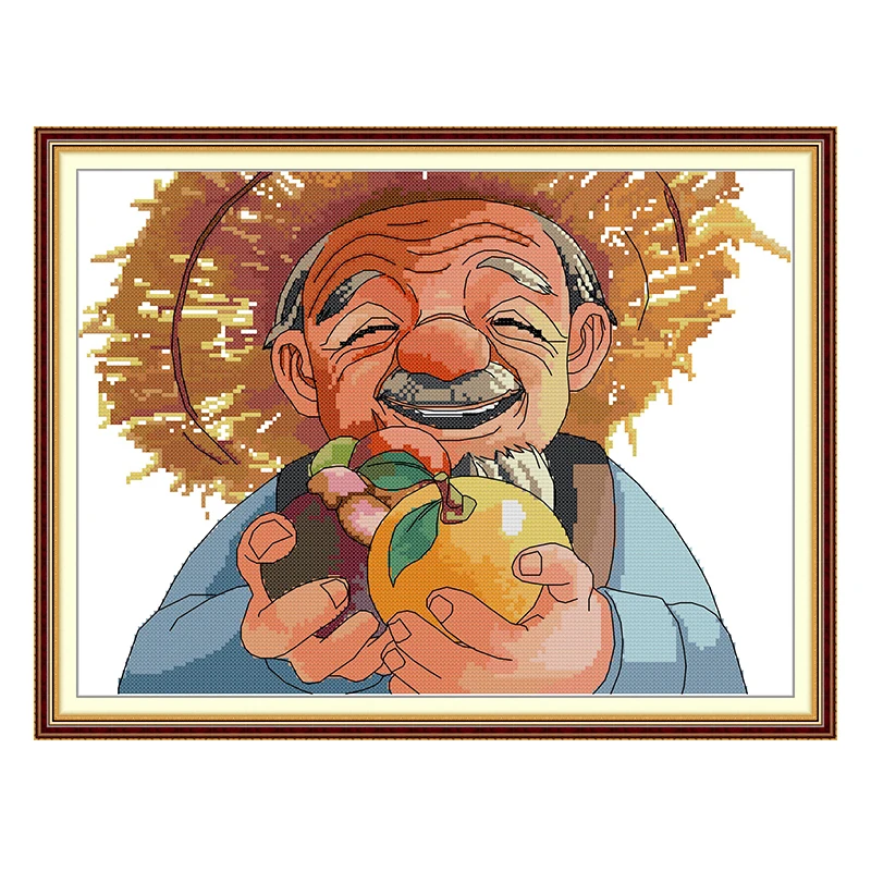 Pity the Farmers Patterns Counted Cross Stitch Set DIY 11CT 14CT 16CT HD Stamped DMC Cross-stitch Kit Embroidery Needlework