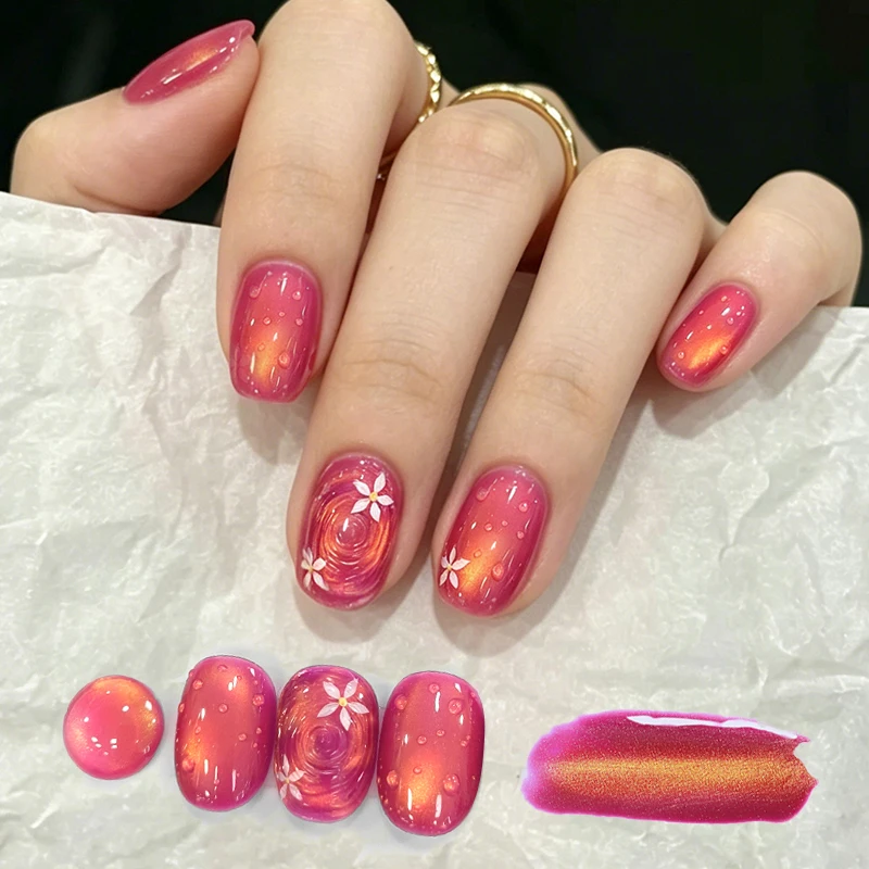 

BORN PRETTY 10ml Grape Golden Cat Magnetic Gel Polish Rose Majesty Scarlet Jade Colored Design Soak Off Spring Summer Manicure