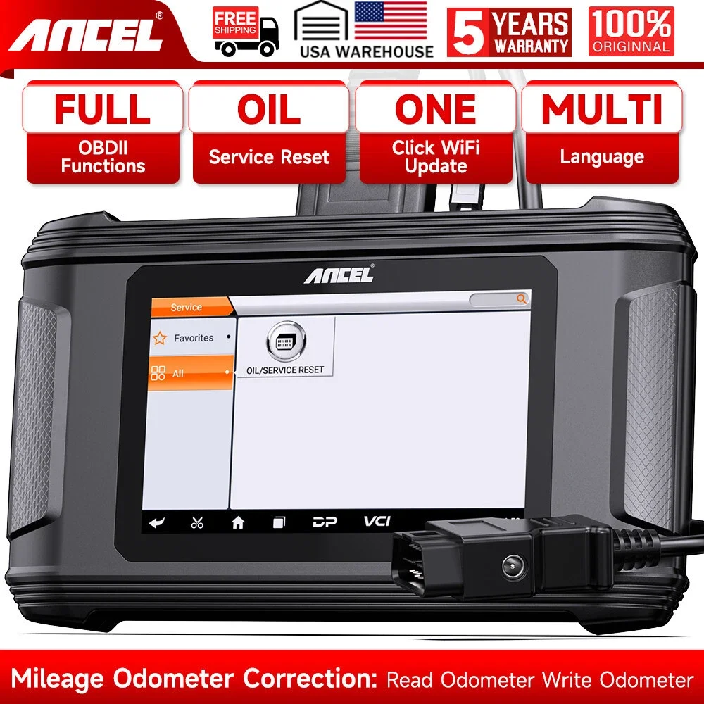 ANCEL DM500 Car Cluster Read Write Odo-meter Correction Mile-age Adjustment Programmer Calibration Kit Oil Reset OBD2 Scanner