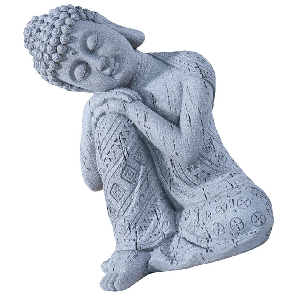

Buddha Resin Statue Desktop Ornaments Zen Decor Meditation Tabletop Garden Decoration Creative Office Decor Buddha Statue