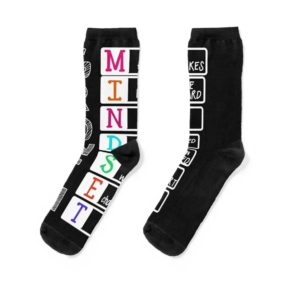 

Growth Mindset Socks winter custom valentine gift ideas loose Man Socks Women's