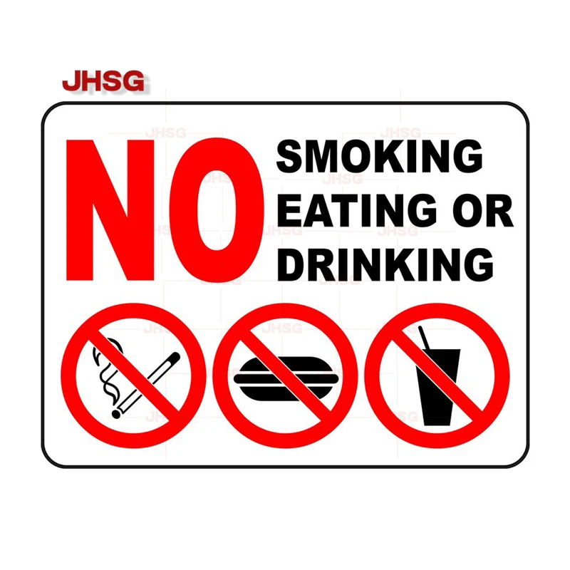 No Smoking Signs, Eating and Drinking, Wall Stickers, Doors, Bedrooms, Living Rooms, Creative Stickers, Fun Car Stickers